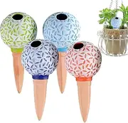 Watering Stakes - 4X Automatic Cute Baseball Planter Insert - 185ml Irrigation Planter Insert, Household Flower Watering Tool for Yard, Home, Garden