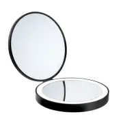 Smedbo Travel Makeup Mirror with USB Rechargeable LED Lights 1x 7x Magnification