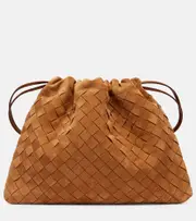 [Bottega Veneta] Bottega Veneta Dustbag Intrecciato Small leather clutch One Size brown