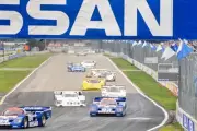 Geoff Brabham Chip Robinson Bob Earl Nissan GTP ZX T leads Derek D- Old Photo 2