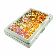 Abstract Art Em3 Cigarette Case with Built in Lighter Metal Wallet