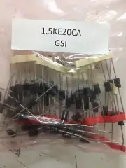 1.5KE20CA GSI TVS DIODE 20VWM 27.7VC DO201 26 PIECES