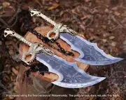 God of War Blades of Chaos Metal, Kratos Blade of Chaos Replica Twin Blades