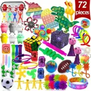 Fidget Toys Pack 72pcs Sensory Boxes Toys Birthday Party Favors for Autism Mini