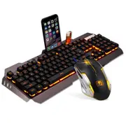 104Keys USB Wired Backlight Mechanical Handfeel Gaming Keyboard Mouse and ouse Pad Combo Set