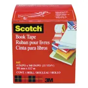 Scotch Book Repair Tape 4" x 15yds 3" Core Clear 8454