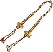 [Generic] Buddhist Copper Prayer Mala Counter Bell & Vajra for Lucky