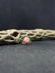 Native American Navajo rhodochrosite Sterling Silver Ring Size 6