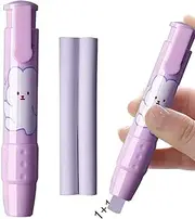 Xinrimoy Retractable Eraser Cute Pencil Press Eraser Sliding Retractable Erasers Rubber Stick Click Eraser Rubbers for Kids, Push-Pull Rubber Eraser for Students School Stationery