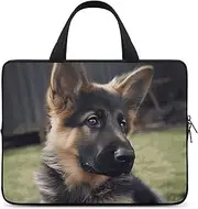 Laptop Case Sleeve Shockproof Computer Carrying Bag German Shepherd Puppy Laptop Bag Tote Lightweight Notebook Case Cover Traveling Briefcase Handle Bags for Travel Business 13inch, German Shepherd