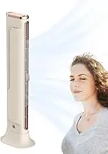 Bladeless Tower Fans - Oscillating Tower Fan Quiet | Quiet Bladeless Cooling Fan With 3 Speed | Oscillating Electric Fan | Personal Cooler Cooling Fan For Home Bedroom Living Room Workplace
