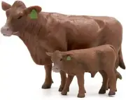 Little Buster Toys Red Angus Cow and Calf Pair 1/16th Scale