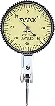 Dial Indicator, 0-80 * 39.5mm Accurate Clock Dial Test Indicator, Clock Gauge TDC Indicator, Range Dial Test Indicator with Portable Case, Graduation Metric Test Dial Gauge, Accuracy Measuring Meter