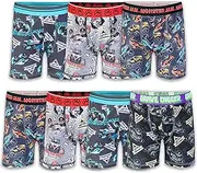[Monster Jam] Boys' Exclusive 7-pk Athletic Boxer Briefs with Grave Digger, El Toro Loco & More, 2, 7-Pack Athletic Boxer Brief