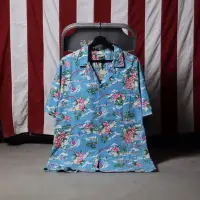 在飛比找蝦皮購物優惠-對抗世界 西門 棉質短袖夏威夷衫 aloha shirt T