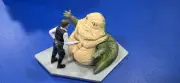 1997 - Vintage Applause - Star Wars HAN SOLO JABBA The HUTT - Figurine Statue