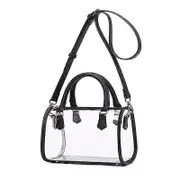 Womens Transparent Clutch Clear Purse Crossbody Shoulder with Removable Shoulder Strap Stadium Approved Bags