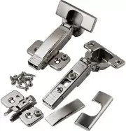 Pair of Blum 120 degree Frameless Clip Top Hinges, Full Overlay self closing