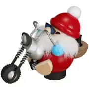 Chunky MINI Santa Biker German Smoker Incense Figurine 4.7 Inches