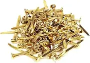 100 Pcs Paper Fasteners Mini Round Metal Scrapbooking Brads Split Pins for Paper Craft DIY Stamping Scrapbooking