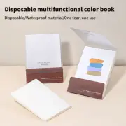 100 Pcs Tinting Glue Paper Nails Art Toning Palettes Nail Polish Tray
