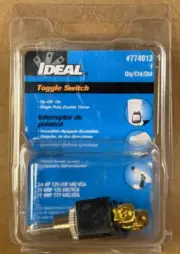 IDEAL 774013 Medium Duty Toggle Switch On-Off-On Single Pole, Double Throw