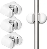 BEZOX Mop Holder 3 PCS Wall Mount Broom Stands Rack, Sturdy Self-adhesive Cleaning Supplies Organizer, Anti-Slip Mop and Broom Holders, Wall Gripper for Bathroom, Kitchen, Garden, Garage Storage