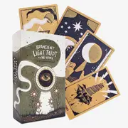 Transient Light Tarot 78 Cards Perfect for Meditation Prophecy Fate Divination Deck Family Party Board Game