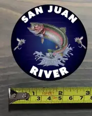 San Juan River Sticker Decal New Mexico Fly Fishing Trout Abel Ross Reels TFO
