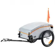 VEVOR Bike Cargo Trailer, 45 kg Load, Heavy-Duty Bicycle Wagon Cart, Foldable Compact Storage with Universal Hitch, Waterproof Cover, 406.4 mm Wheels,