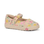 New See Kai Lucia oatmeal/floral modern Mary janes shoes, 11,NWT