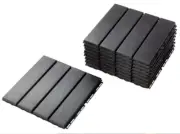 IKEA Outdoor Deck and Patio Interlocking Flooring Tiles (Dark Gray) - 9 Sq ft