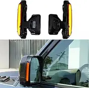 LED Side Marker Light Repeater Indicator Lamp Turn Signal Indicator Light Body Kit For Defender 2020-2024 Car Access (Black)