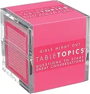 TableTopics Girls Night Out - 135 Conversation Cards for Ladies Game Night, Card Games for Women - Perfect for Girls Night With Sassy Thought-Provoking Topics and Man Gossip
