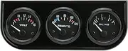 52mm Electronic Triple Gauge Kit Oil Pressure Water Temperature Gauge Voltmeter 3 in 1 Car Motorcycle Meter