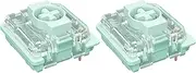 Gateron KS-33 Low Profile 2.0 Jade Tactile Keyboard Switches,Light Green 3-Pin 65gf RGB LED Factory Pre-lubed for MX Mechanical Keyboard(72Pcs)