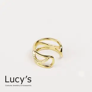 Lucy's 波動流金 耳骨夾(81640)