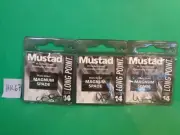 Mustad Long Point Magnum Spade Hooks, Size 14 #LP320, 3Pks, 30 Total Hooks (New)