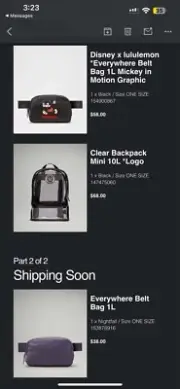 Clear Backpack Logo LULULEMON
