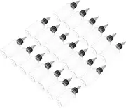 Healeved 20pcs Reusable Oil Dispenser Bottles Transparent Squeeze Pigment Containers Caps Lightweight Pe Material for Oil Vinegar and Liquid Storage