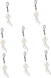 VANZACK 8 Pcs Elegant Car Interior Pendant Fine Workmanship Decorative Hanging Glass Pendant for Garden Living Room Bedroom Unique Chic Decor Accessory