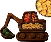 Wood Charcuterie Boards,Serving Board Cheese Platter Vehicle Shape - Wooden Motorcycle Tractor Excavator Fruit Plate Food Container, Serving Platter for Home Decor Hosting