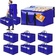 6 Pack Extra Heavy Duty Large Moving Bags with Backpack Straps and Strong Handles, 20 Gallons-76 L