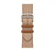 Apple Watch Hermès - 45 公釐 Gold/Écru 金色配淺米色 Toile H Single Tour 錶帶