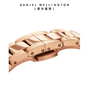 Daniel Wellington 手錶 Iconic Link 36mm/40mm精鋼錶 特調玫瑰金(DW00100210 DW00100344)/ 36mm