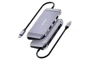 Mbeat 9in1 Elite X11 4K HDMI USB-C RJ45 Ethernet Micro SD Dock Hub Adapter GRY