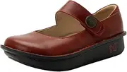 [Alegria by PG Lite] Alegria Paloma Womens Mary Jane - Timeless Comfort, Arch Support and Style Shoe for Everyday Elegance and Slip-Resistant - Nursing and Healthcare Professionals, Garnet, 6-6.5 Wide