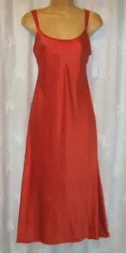 NWT XS CRUZ NATORI SWEET CANTALOUPE SOFT POLY SLIP DRESS GOWN NIGHTGOWN LOUNGER