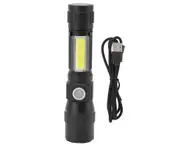 Rechargeable UV Light 7 Modes USB Charging Lightweight Waterproof Pocket LED Flashlight with Clip