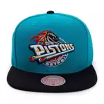 黑人王 MITCHELL &NESS 活塞 2TONE 復古 活塞隊 NBA 棒球帽 平帽沿 SNAPBACK$1280